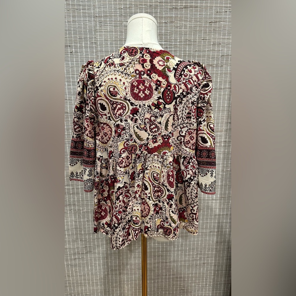 🖤 BA&SH Zarry Paisley-Print Blouse 🖤 - Picture 3 of 5
